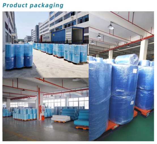 Waterproof bottom PE film for medical diaper pads, non-woven composite film factory delivery process