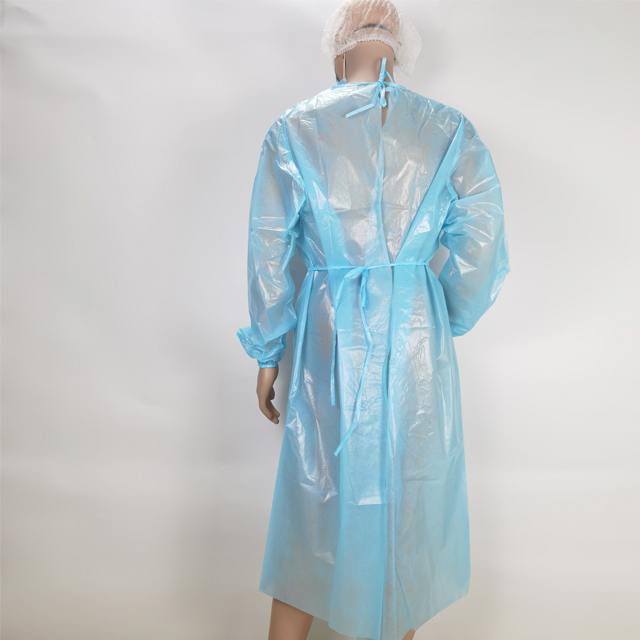 Bata de aislamiento desechable PP no tejida S, M, L, XL para uso médico - YuChen
