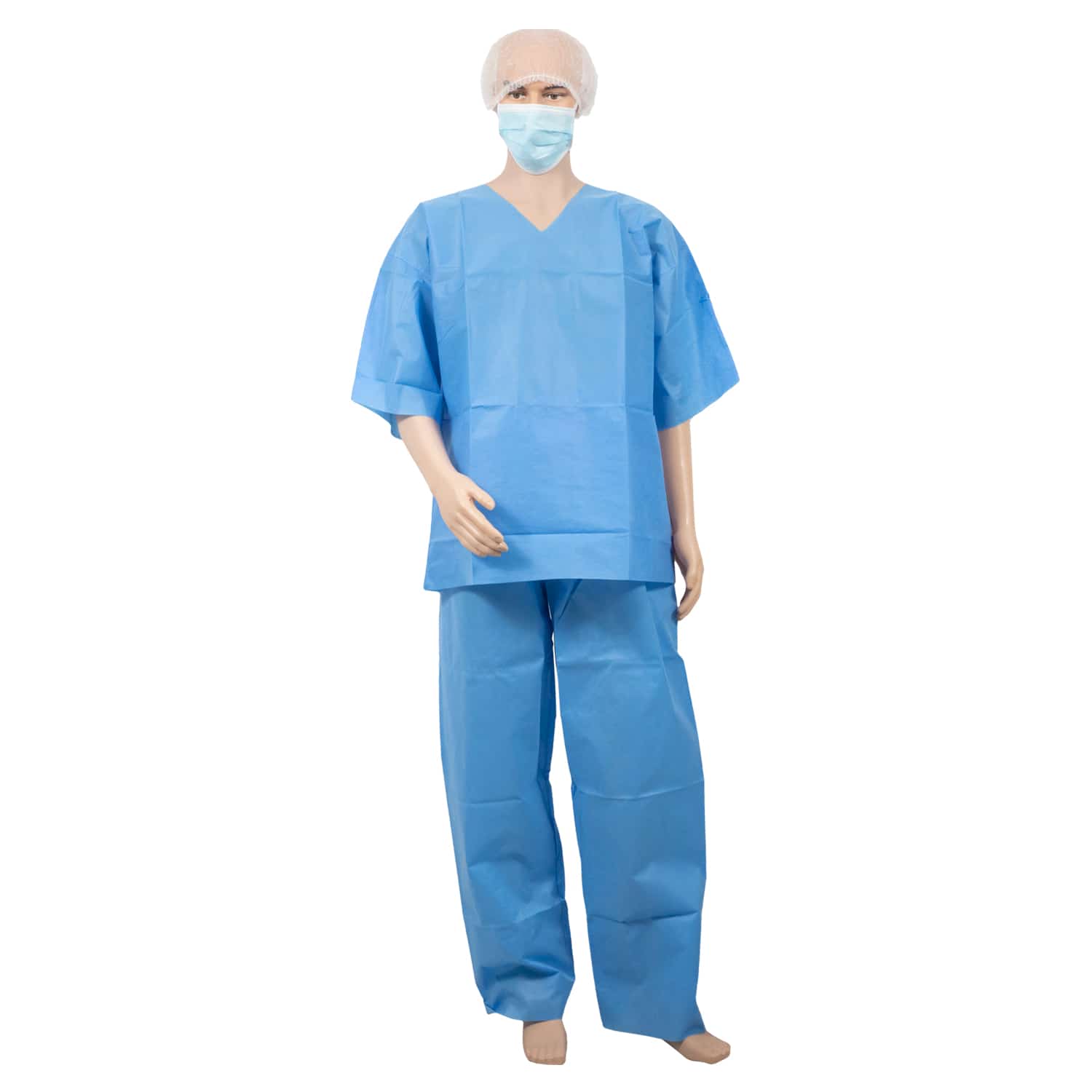 Bata de paciente/traje quirúrgico con cuello en V para uso hospitalario - YuChen