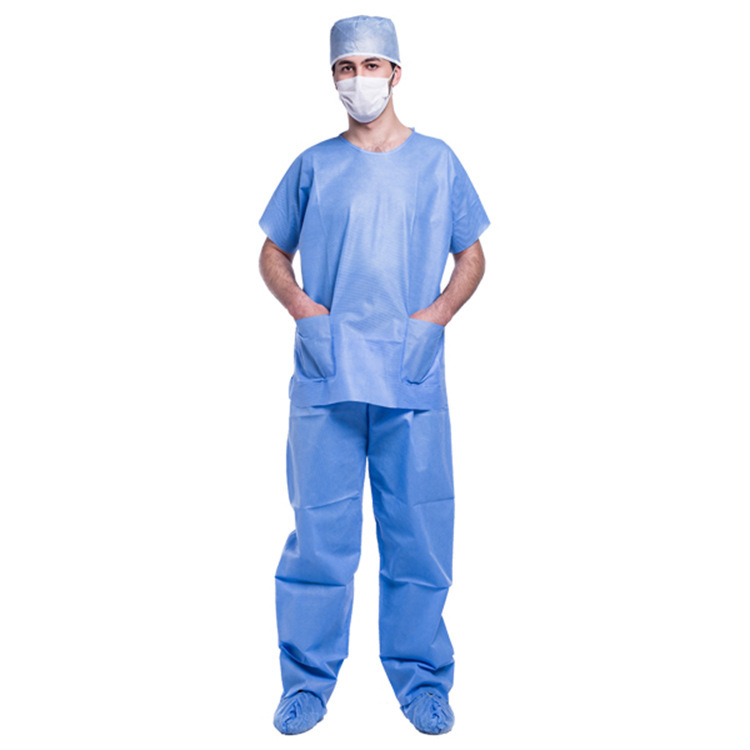 Bata de paciente/traje quirúrgico con cuello en V para uso hospitalario - YuChen
