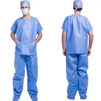 Bata de paciente/traje quirúrgico con cuello en V para uso hospitalario - YuChen