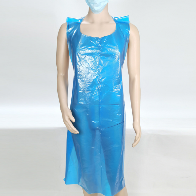 Delantal CPE desechable de tamaño personalizado para protección de la ropa - YuChen