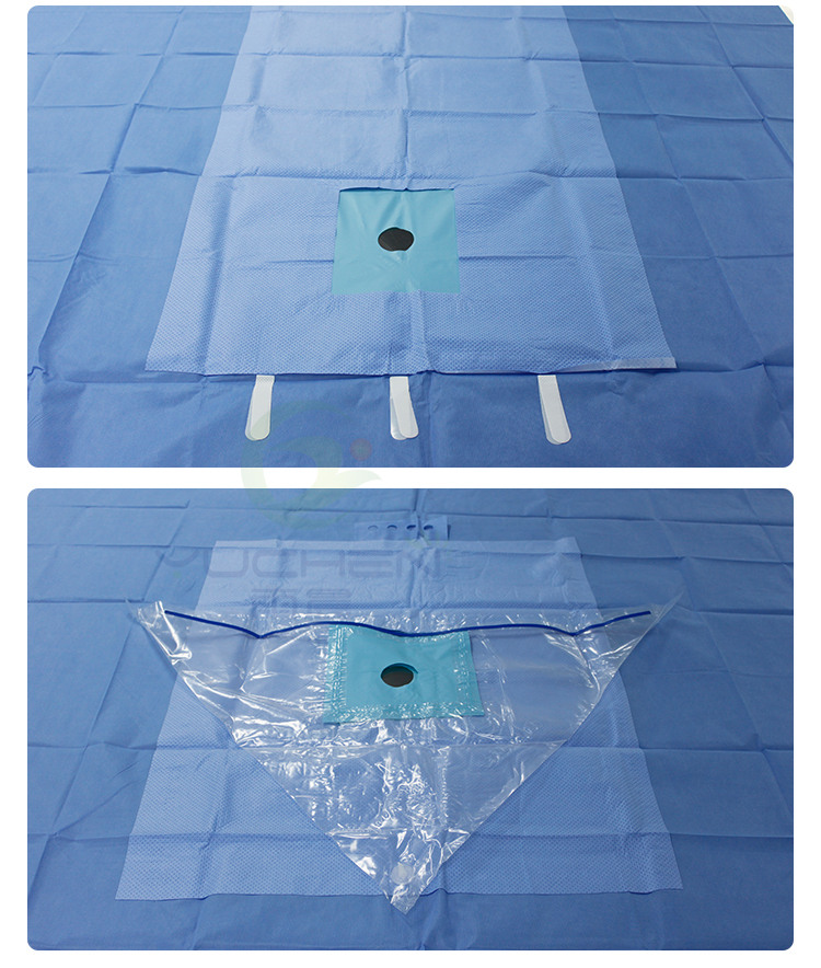 Tejido SMPE de 130 g/m² altamente absorbente como pieza reforzada para paño quirúrgico - YuChen
