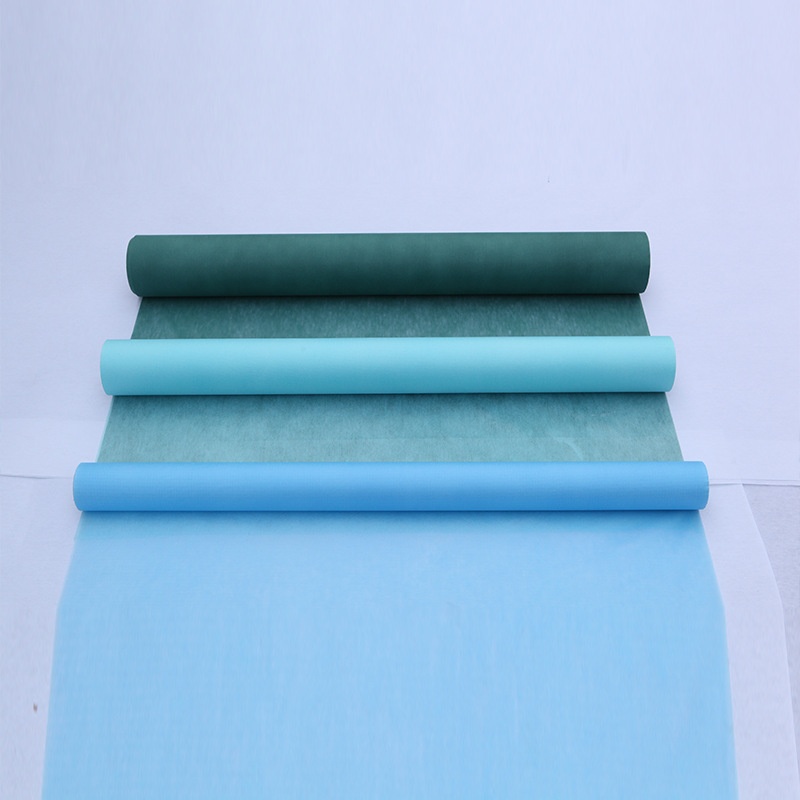 Tela no tejida 100 % viscosa de color azul para uso médico - YuChen