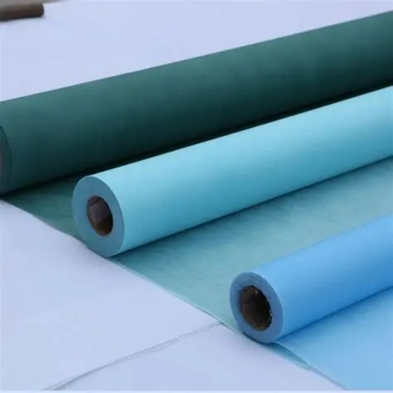 Tela no tejida 100 % viscosa de color azul para uso médico - YuChen